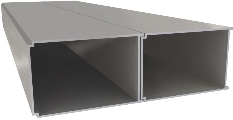 Produktbild UFK 150 050 - Unterflur-Kanal UFK 50, 2-zügig, 150 x 50 x 2000 mm