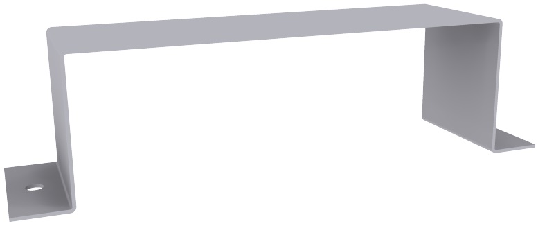 Produktbild UFK 150 051 - Befestigungsbride zu UFK 50, 2-zügig, 150 x 50 mm