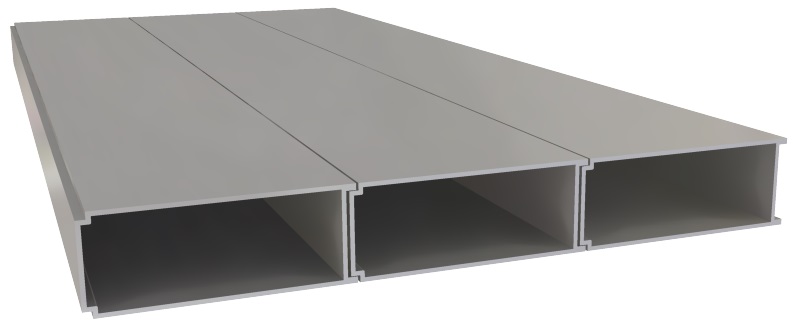 Produktbild UFK 225 030  -  Unterflur-Kanal UFK 30, 3-zügig, 225 x 30 x 2000 mm